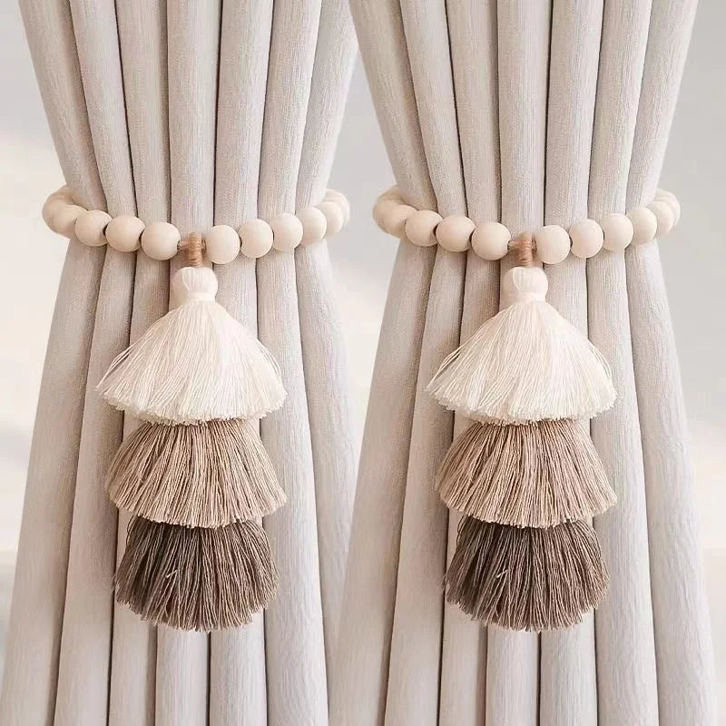 1Pc Curtain Tieback Beautiful Tassel Lace Holder Hook Buckle Clip Pretty and Fashion Polyester Decorative Home Accessorie