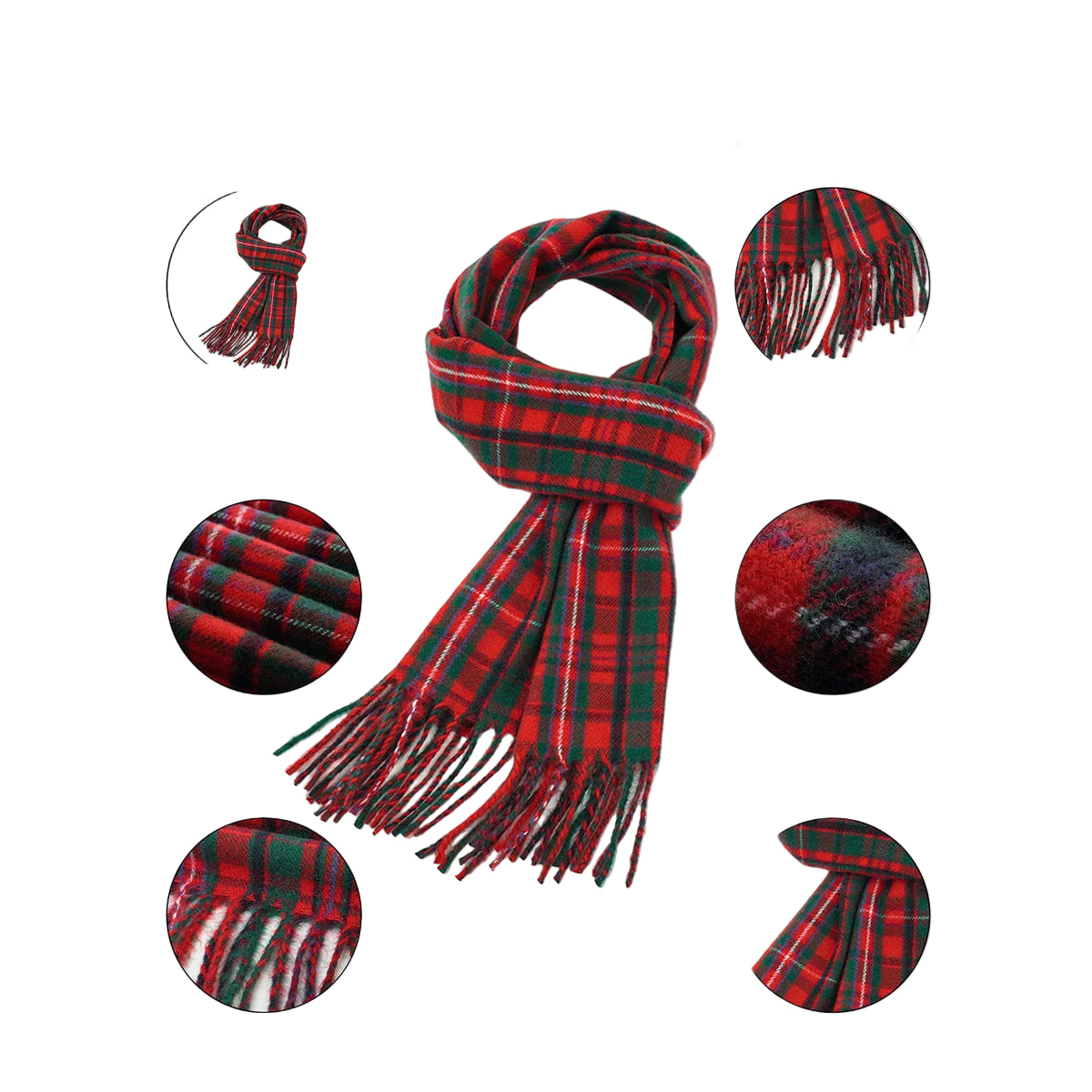 Tejesa  Christmas and New Year winter soft cashmere texture scarf   and shawl