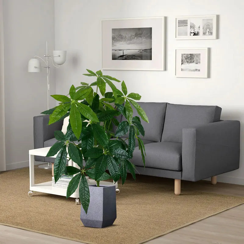Large Artificial Monstera Tree Plastic Palm Leaves Fake Banyan Plants Brnch Green Lucky Tree For Home Garden Outdoor Party Decor