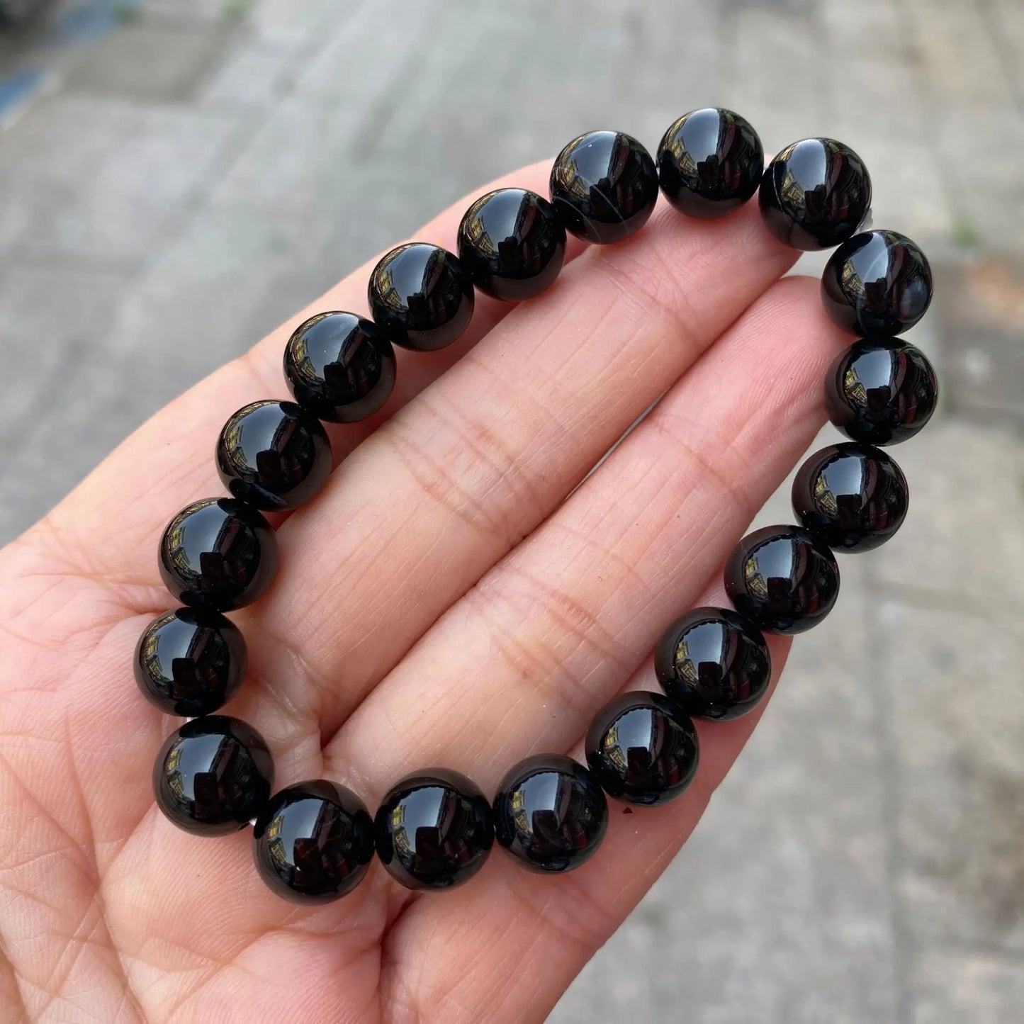 Hemasa Black Onyx  Beads  Natural Stone  Beads Bracelets