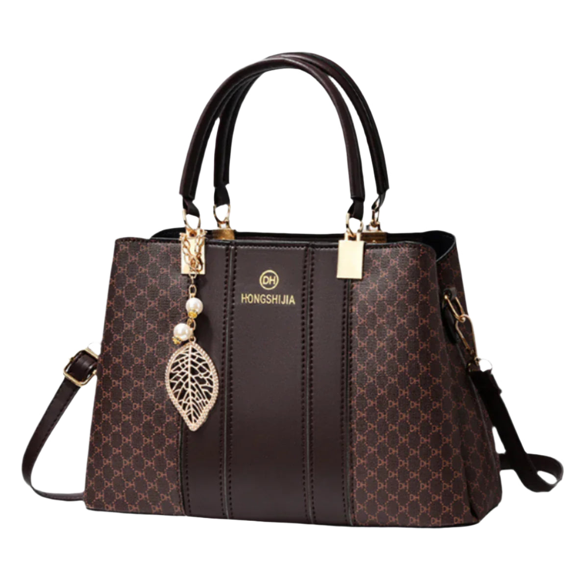 Hemasa  texture and versatile large capacity printed letter handbag