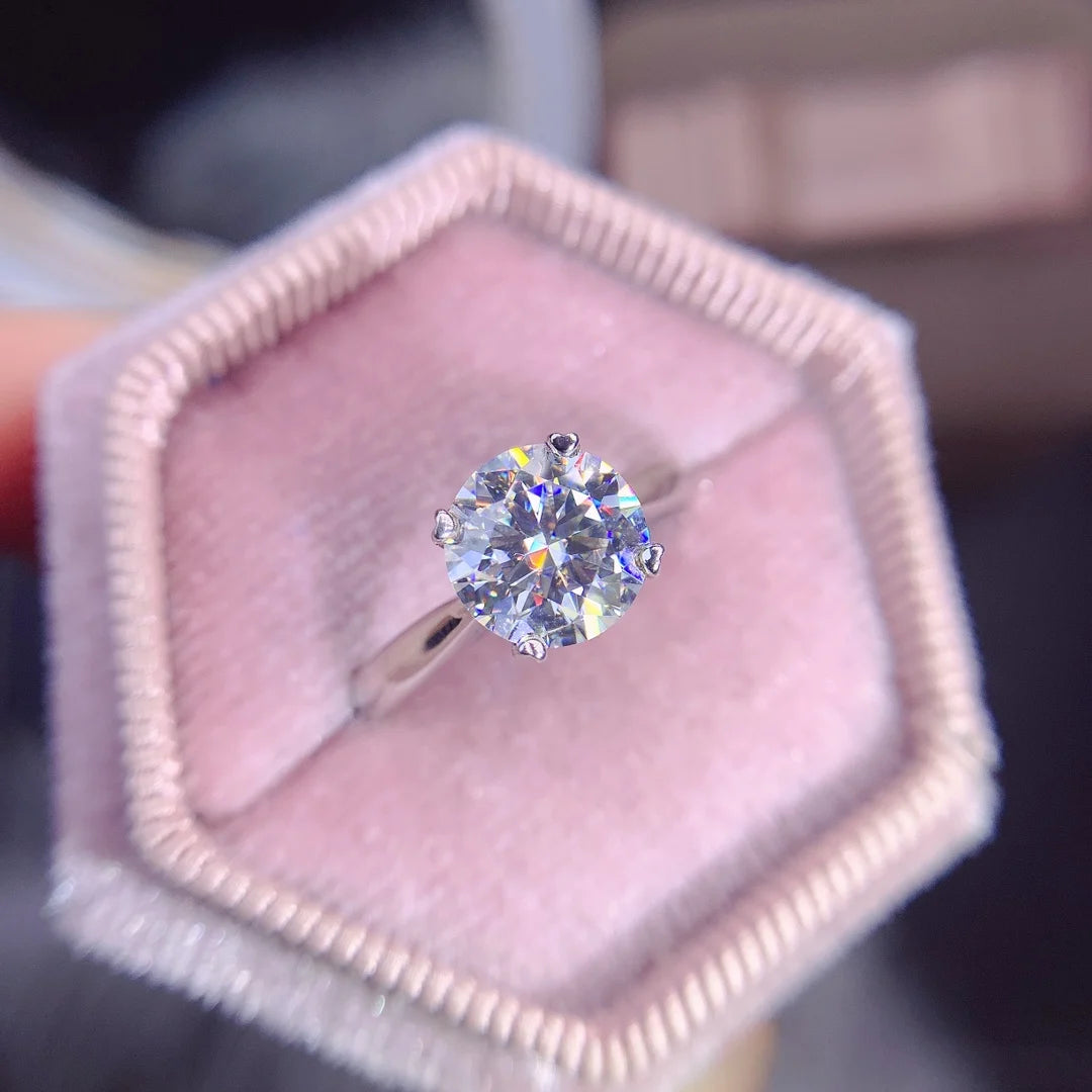 Hemasa 3ct Moissanite  Diamond Ringfor  Bridal Wedding /Party