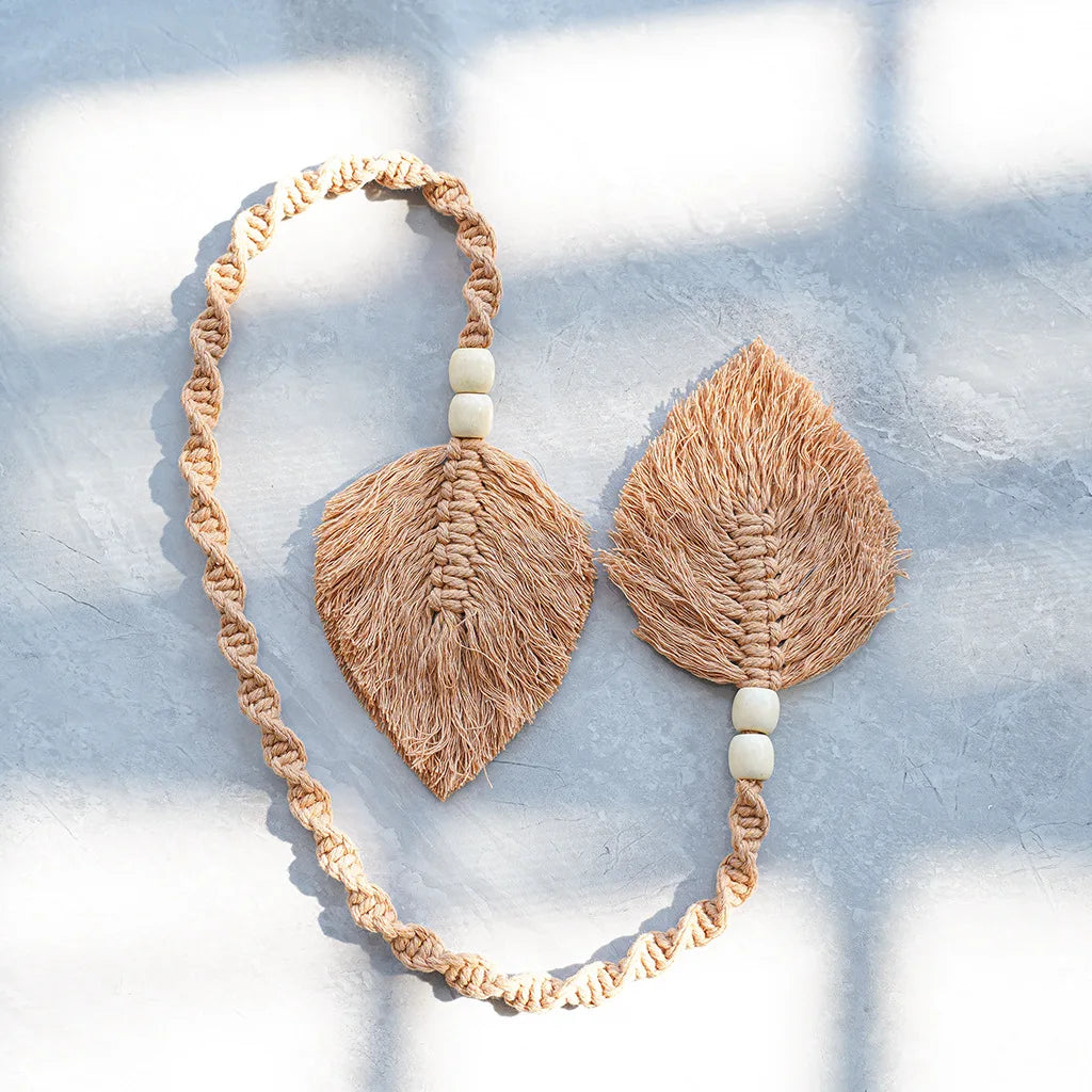 Hand-Woven Macrame Curtain Straps for Living Room Decor Cotton Tassel Curtain Tie backs Curtain Straps Boho Decor Accessories