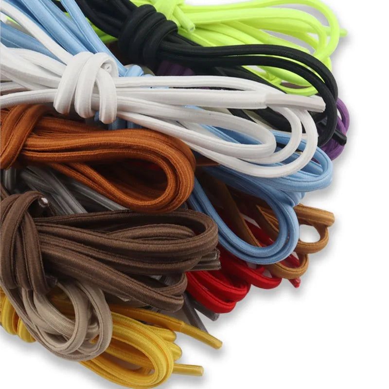 New Elastic Laces Sneakers Laces Without Tie Elastic Shoelaces Without Binding Laces Bows Shoelaces Rubber Bands for Shoes