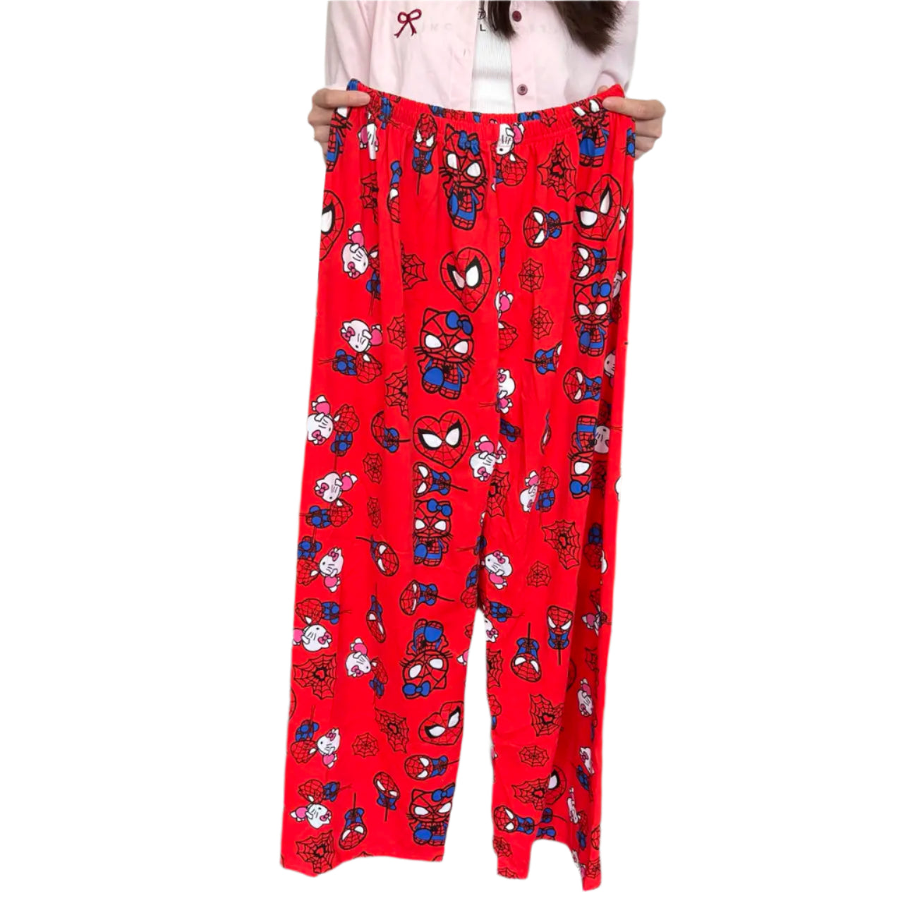 Hemasa  Hello Kitty Pajama Halloween Flannel Fashion Trousers for women
