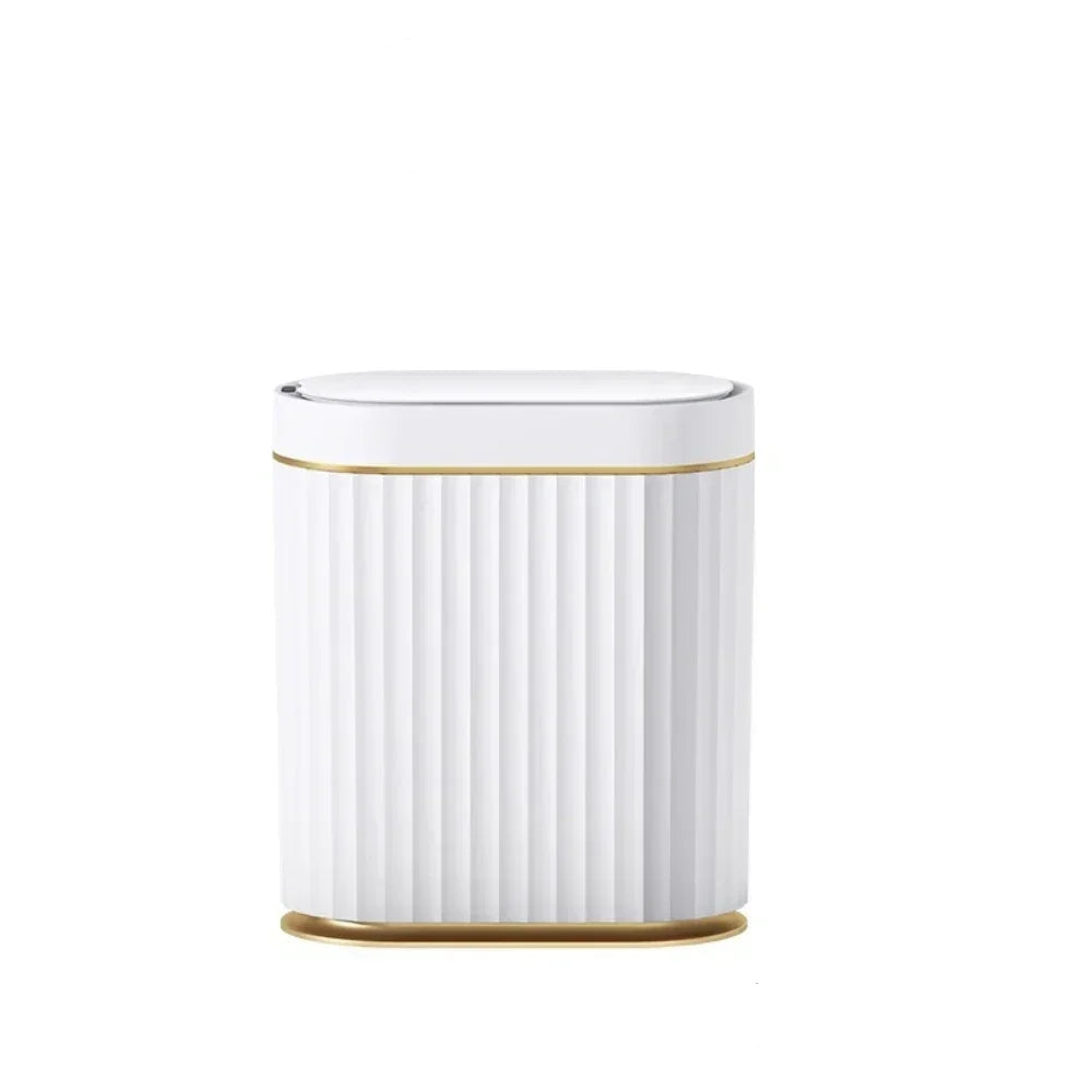 Hemasa 7L Trash Bin Can Narrow Smart Sensor Kitchen Food Waste Recycle Toilet Wastebasket Garbage Storage Bucket/ Bathroom
