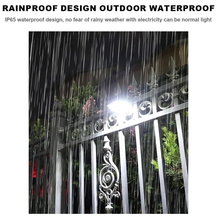 Hemasa High Power LED Solar Garden Lights Outdoor Solar Clip Light Motion Sensor Camping Lamp Fence Street Landscape Wall Decoration