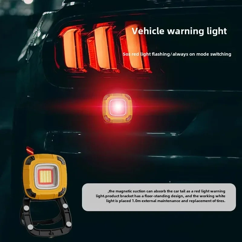 Strong LED Camping Lantern Rechargeable Outdoor Work Maintenance Lighting Portable Multifunctional Strong Magnetic Power Bank