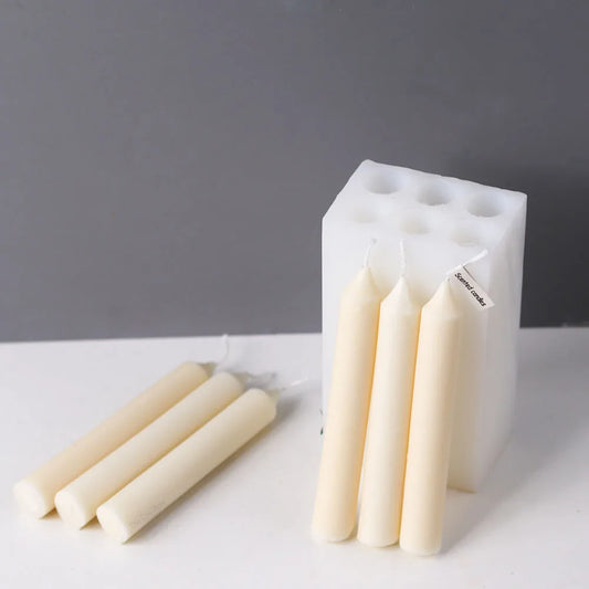 Cylinder Siliocne Candle Mould/ DIY Scented Candles