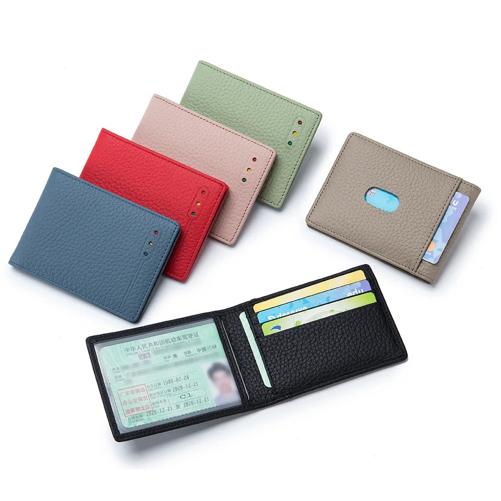 Tejesa Driver License Holder Card Wallet Cow Leather RFID Cover for Driver's Documents Business Credit Card Holder Thin Purse for Male