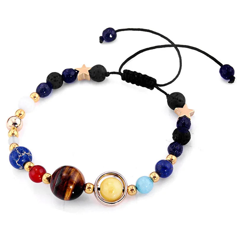 Hemasa Galaxy Solar System Eight Planets Bracelet