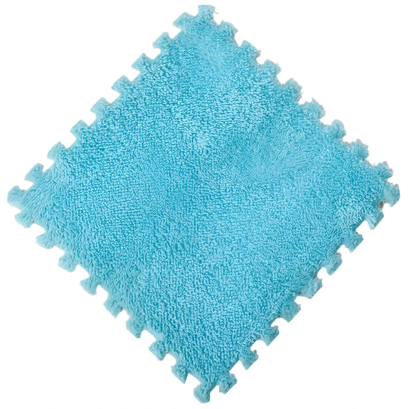 Hemasa Soft Plush Kids Mat Sports Children's Carpet Eva Foam Puzzle Rug Warm Play Mat for Children's Room Home Floor Decoration