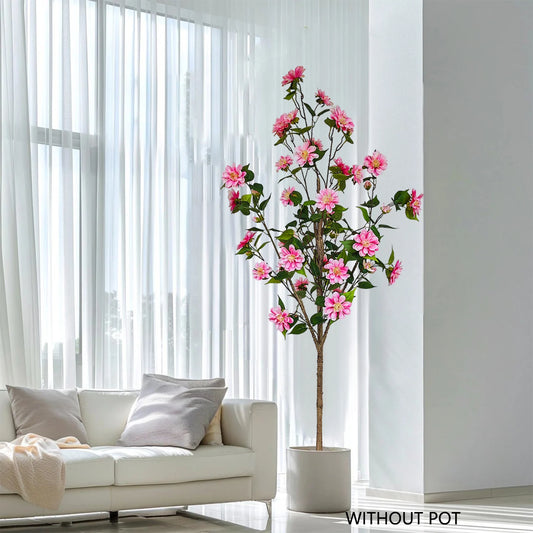 Tejesa 125-180CM Artificial Chrysanthem tree plant faux flower Indoor outdoor fake plant for home garden wedding living room decoration