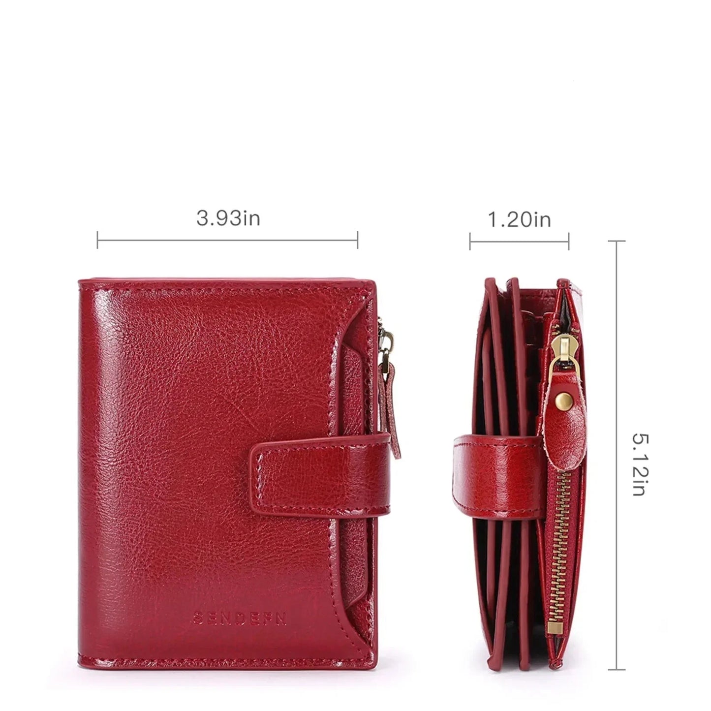 Hemasa Short Genuine Leather Wallets / Multi-functional Clutch Coin Card Holder