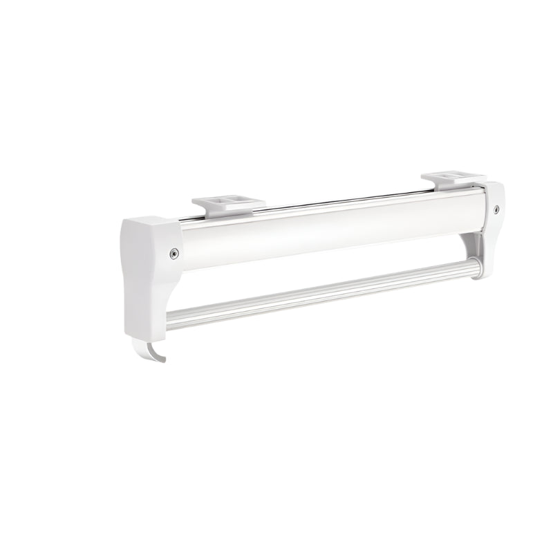 Hemasa Adjustable Wardrobe Clothing Rail Heavy Duty Pull-Out Closet Valet Rod 25CM Top Mount Wardrobe Hanger Rack Bar Ball Slide
