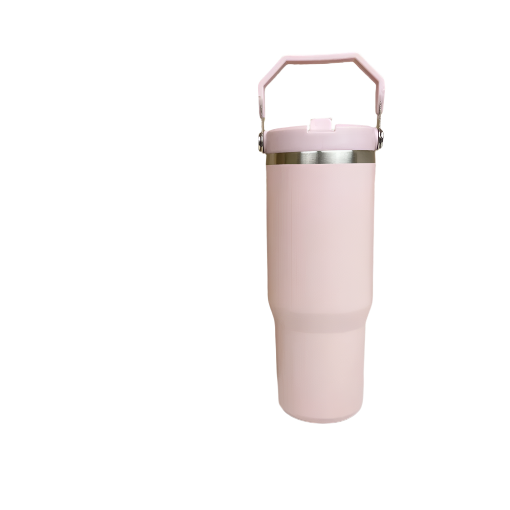 Hemasa Stanley 30oz Tumbler With Handle Leopard Tumbler With Straw Lids Stainless Steel Coffee cup