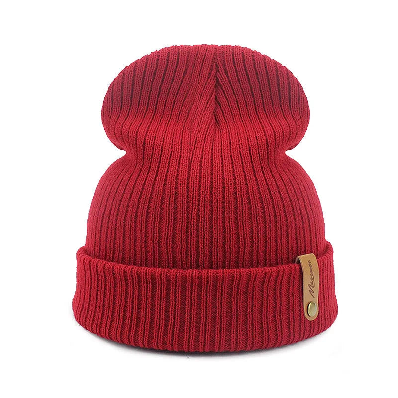 Tejesa Unisex Pull On Knit Skull Cap Winter Warm Beanie For Men Women/ Fashion Knit Hat For Men And Women