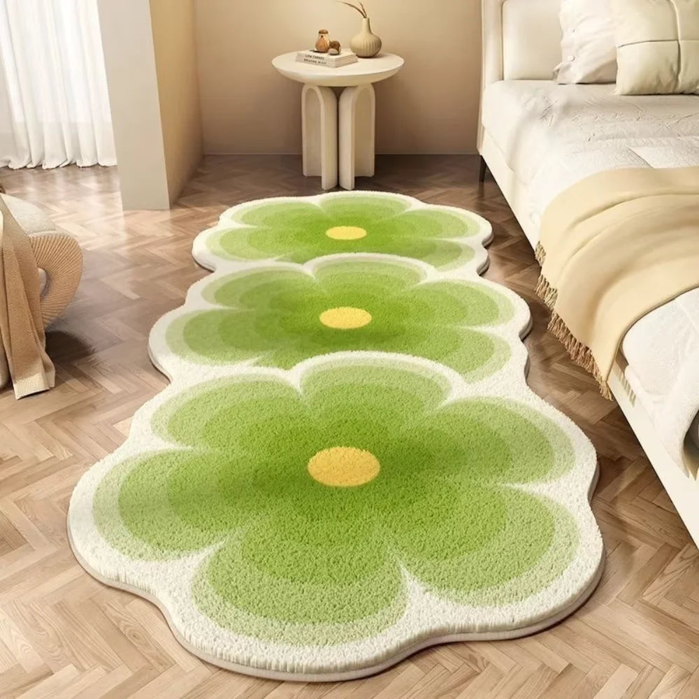 Tejesa Soft Warm Bedside  Long  Rug For Bedroom/ Washable Waterproof Carpet For Live Room Sofa Carpet Home Decoration