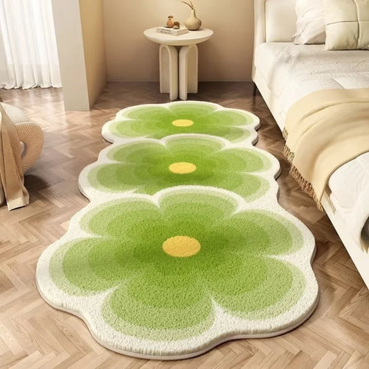Tejesa Soft Warm Bedside  Long  Rug For Bedroom/ Washable Waterproof Carpet For Live Room Sofa Carpet Home Decoration
