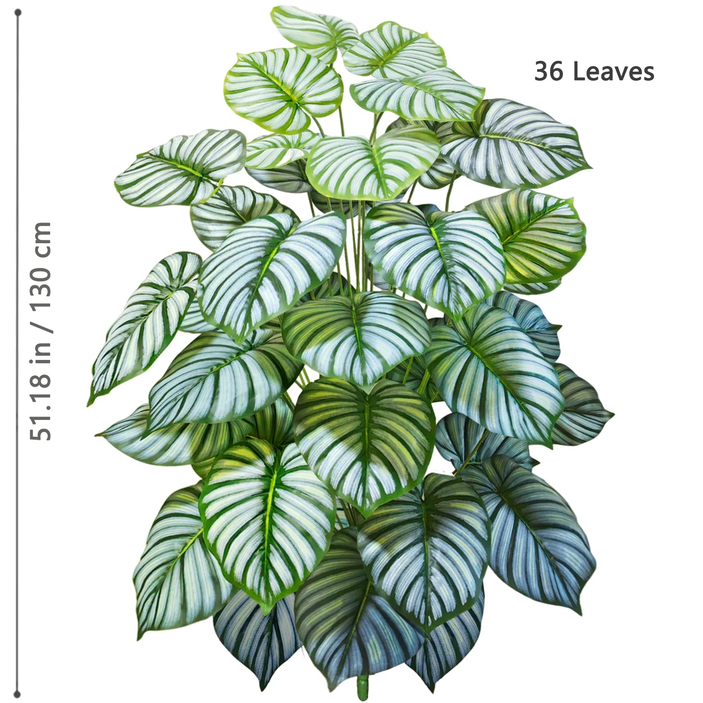 Tejesa 60-103cm Artificial Monstera deliciosa Pothos Alocasia Leaf Fake Plant Ornamental Festive Home Office Decoration