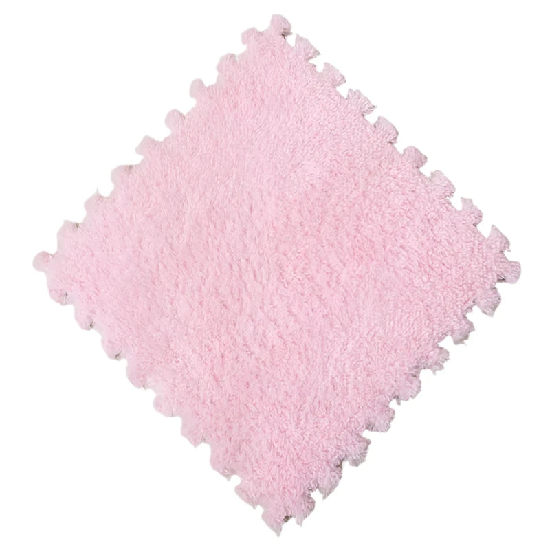 Hemasa Soft Plush Kids Mat Sports Children's Carpet Eva Foam Puzzle Rug Warm Play Mat for Children's Room Home Floor Decoration