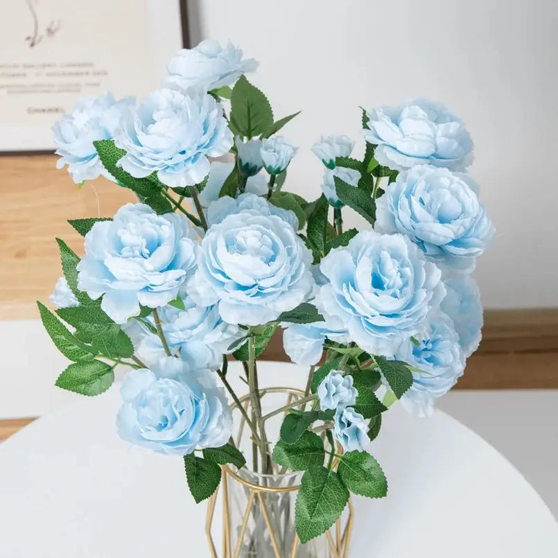 5/10pcs Long Stem Artificial Rose Bouquet Home Decoration Accessories Valentine's Day Fake Flower Photo Prop Wedding Holiday Diy