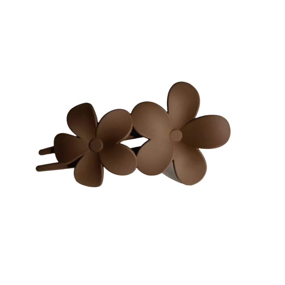 Hemasa 2Pcs Frosted Flower Hair Clip Claws Matte Hair Claw Clips For Women Girls Thin Thick Curly Hair Girls Kids Hair Accessories Barrettes