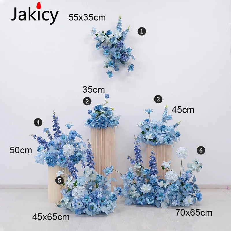 Wedding Decoration Hanging Flower Row Background Arch Decor Artificial Flowers Road Lead Flower Ball Floral Backdrop Arrangement