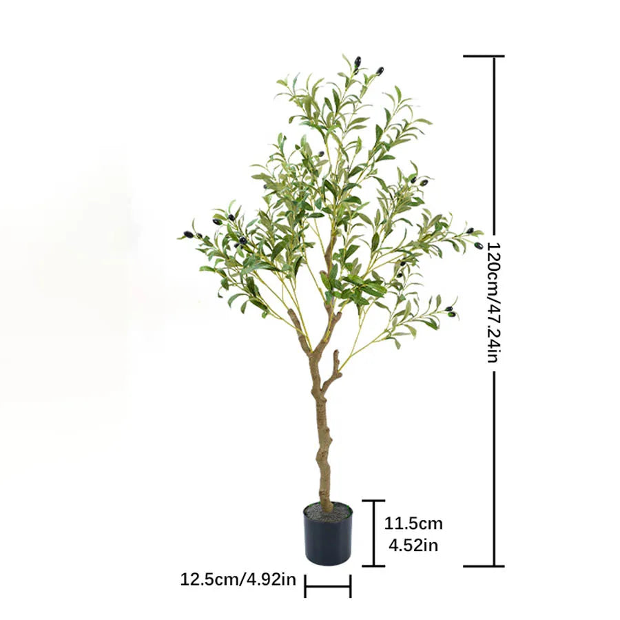 Artificial Olive Tree 120/150/180cm  Room Decoration Detachable Artificial Decorative Plants With Fruit For Home Garden Decor