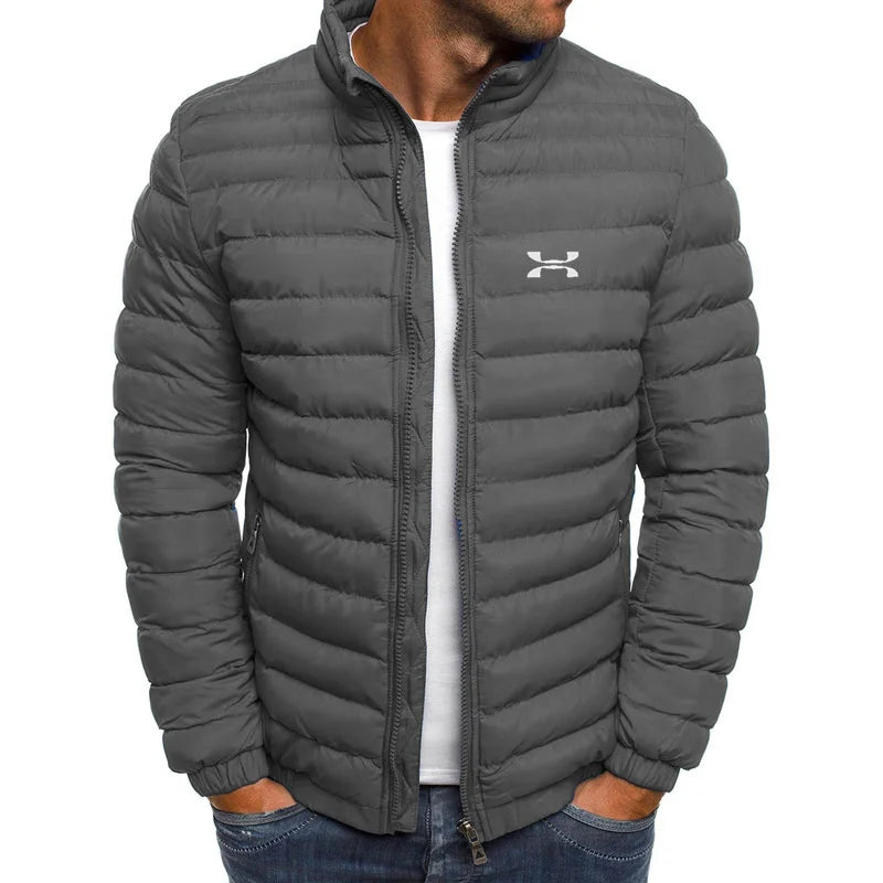 Winter Jacket Men's Stand Collar Warm Parka Coat Street Fashion Casual Brand Outer Men's Winter Down Jacket