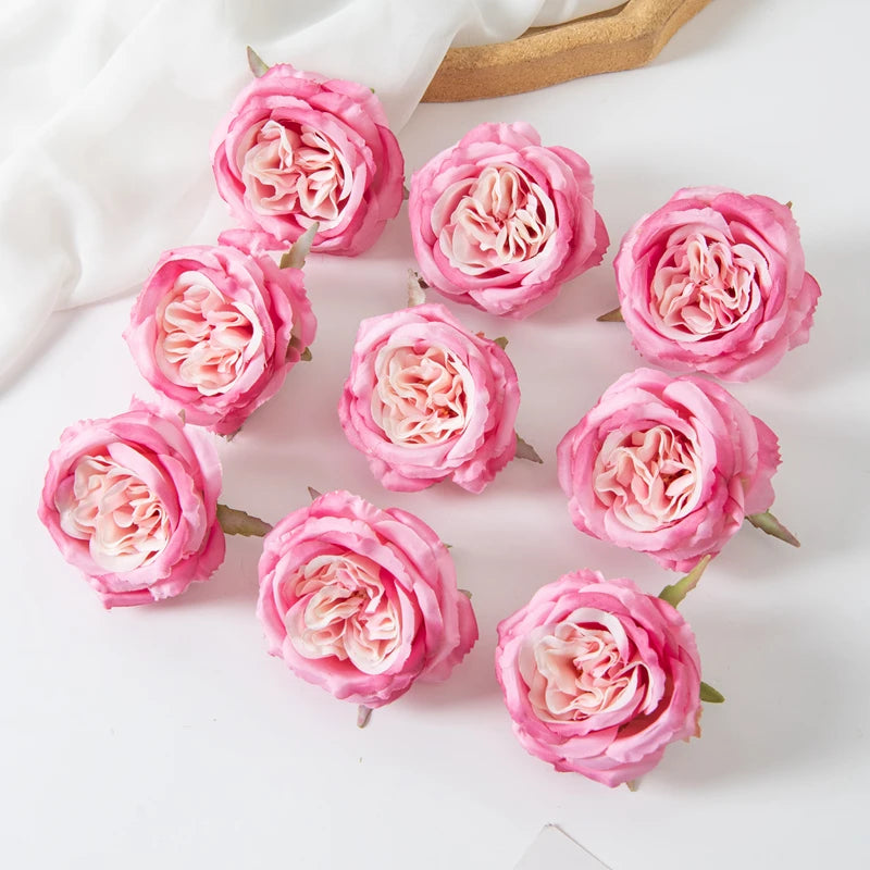 Artificial Flowers Silk Peony Home vase table Party Wedding Decoration Outdoor Garden Christmas Wreaths Flower Wall Scrapbooking