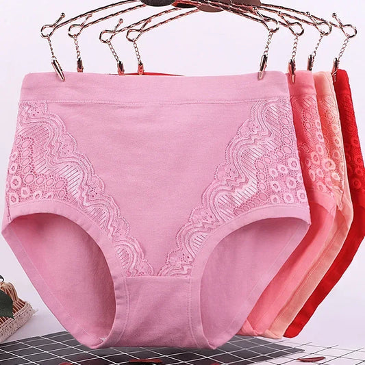 Large Size Middle-aged Women's Panties High Waist Fat Cotton Briefs Lenceria Para Damas Ropa Interior Femenina Lingerie XL-6XL