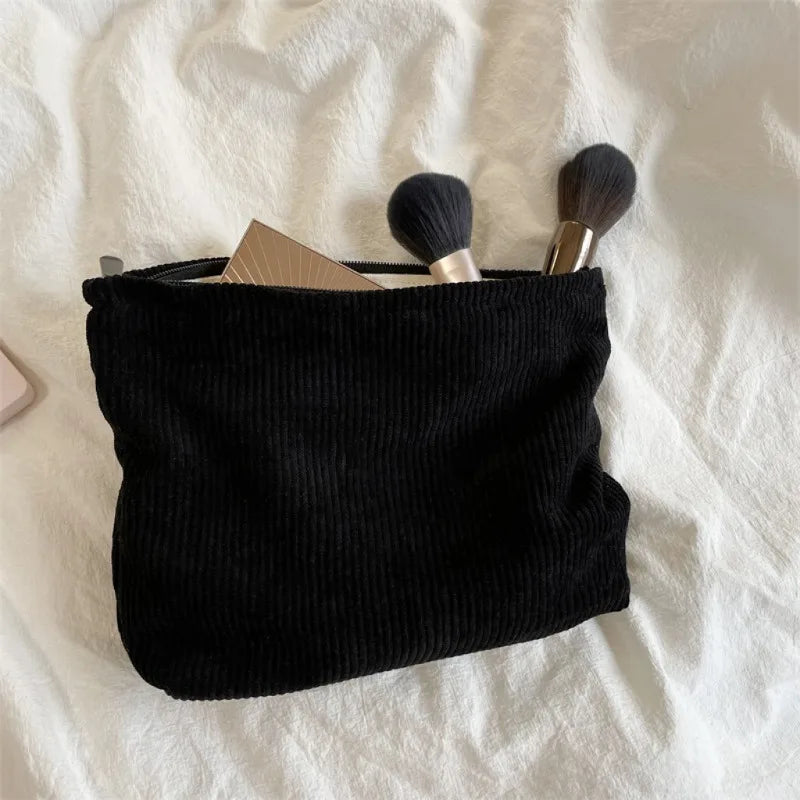 Hemasa  Cosmetic Bag Portable Makeup Storage Bag Purses Women Large Capacity Zipper Make Up Organizer Storage Clutch