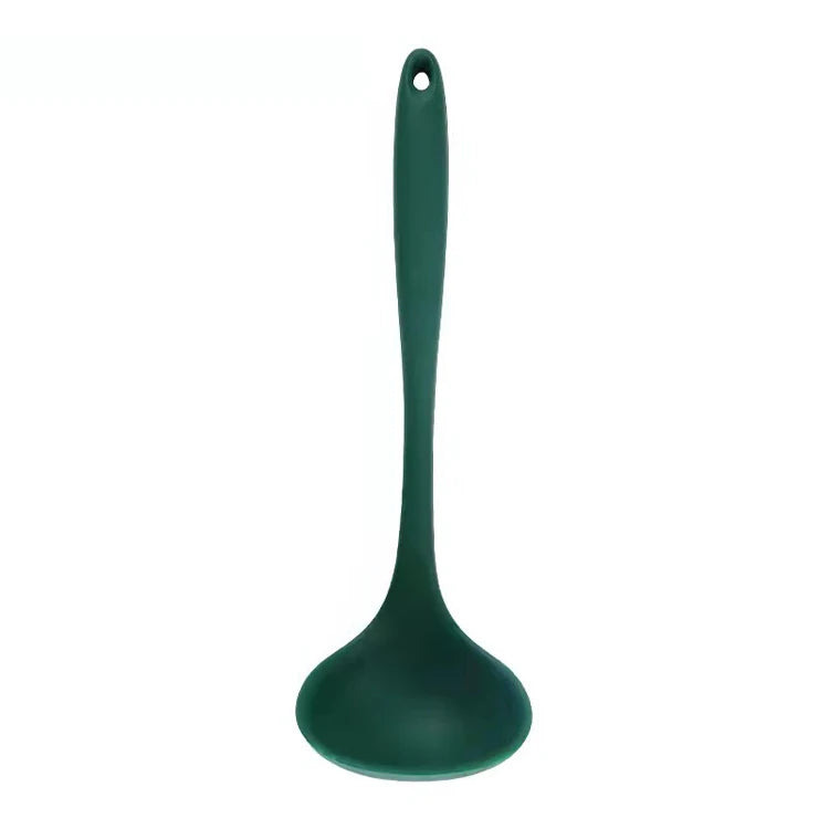 Hemasa Long Handle Silicone Soup Spoon Large Ramen Noodles Tablespoons Hot Pot Porridge Ladle Scoop Kawaii Japanese Kitchen Utensils