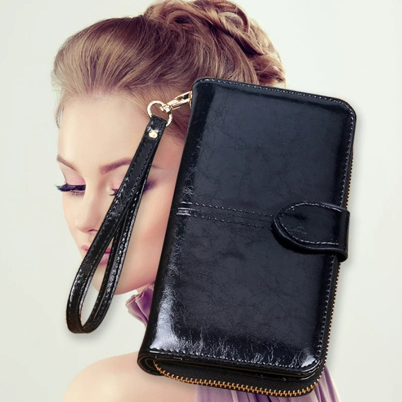 Pu Leather Women Wallets Women Purses Fashion Long Zipper Women's leather Money Coin Holder Female Purse Female Purse Zipper