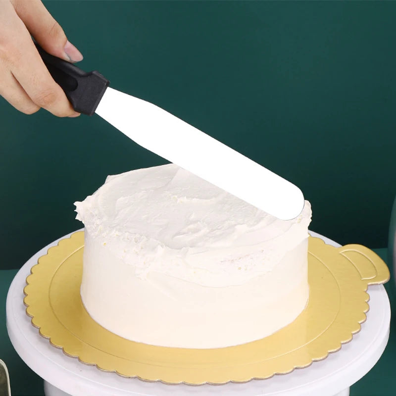 Tejesa 27cm Stainless Steel Cream Spatula Icing Smoother Frosting Knife /Cake Decorating Cake Butter Baking Kitchen Accessories