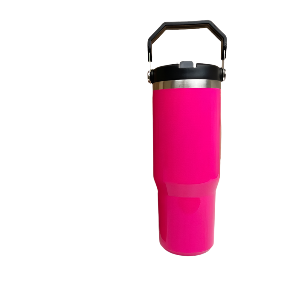 Hemasa Stanley 30oz Tumbler With Handle Leopard Tumbler With Straw Lids Stainless Steel Coffee cup
