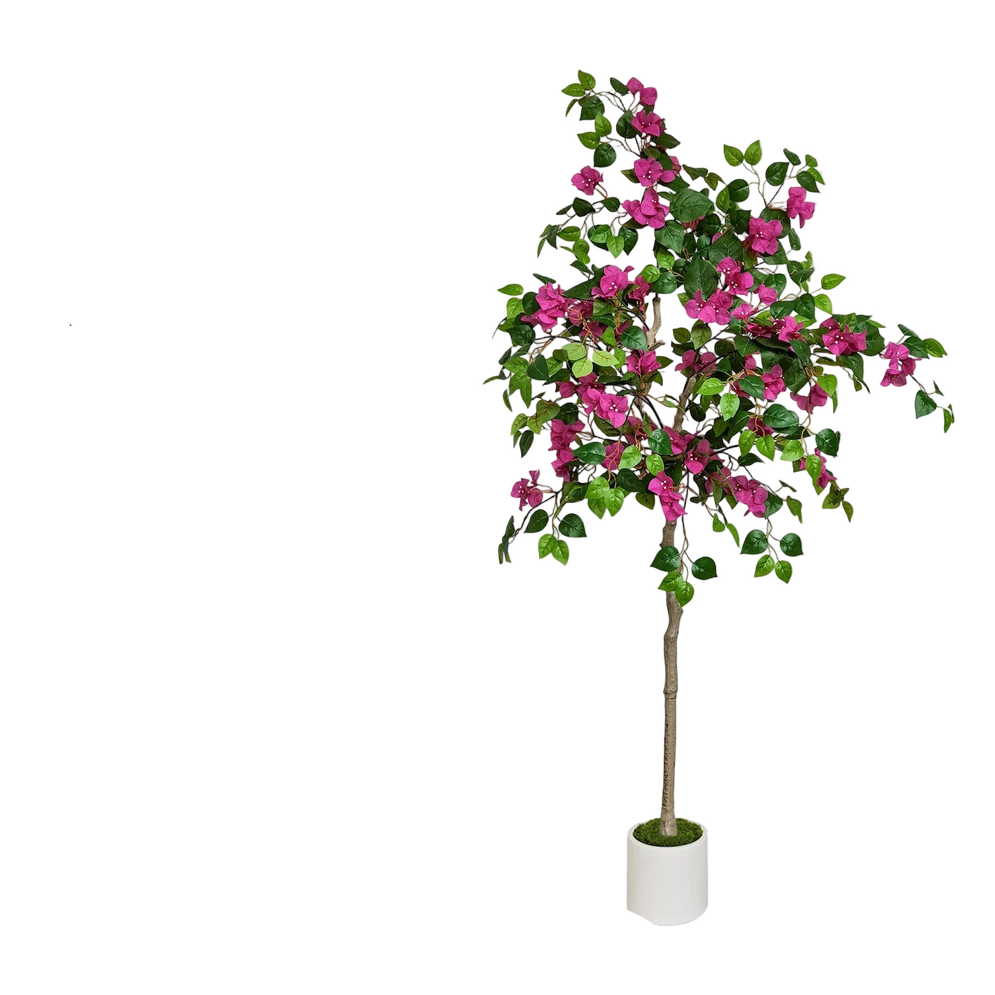 Tejesa 135-170CM Artificial plum blossom Tree Branch with Plastic Pot Indoor Home ornament Fake Plant for wedding home room decor