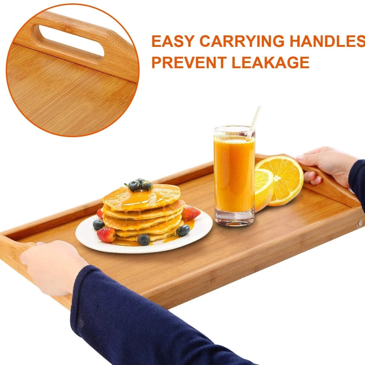 Bamboo Wood Foldable Bed Desk Tray Portable Breakfast Laptop Desk Tea Food Serving Table Outdoor Camping Table