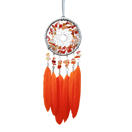 Hemasa  Natural Crystal Stone 4 Colors   Dream Catcher  Car Pendant Rearview Mirror Decoration Birthday Party Gifts