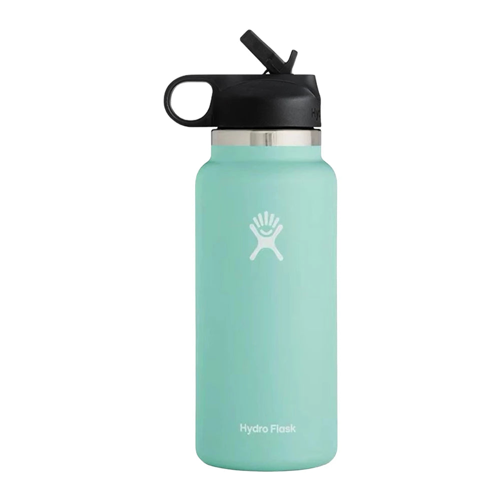 Hemasa 40oz Sports Water Bottle Insulated Vacuum Water Bottle Flex Cap Straw Lid Stainless Steel Vacuum Flask for Coffee Tea and Drinks