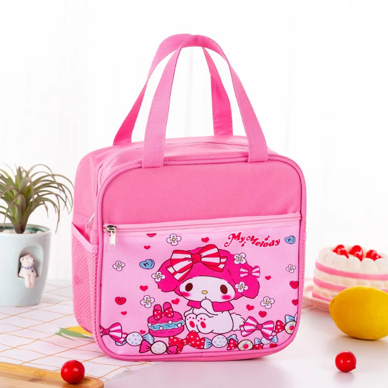 Hemasa Insulated Bag for Kids Cute Cartoon My Melody Kuromi Lunch Box Bag