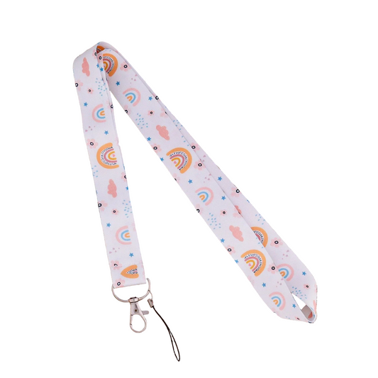 Tejesa Cell Phone Lanyard/ Rainbow Neck Lanyard for ID Card Holder/ Lanyard