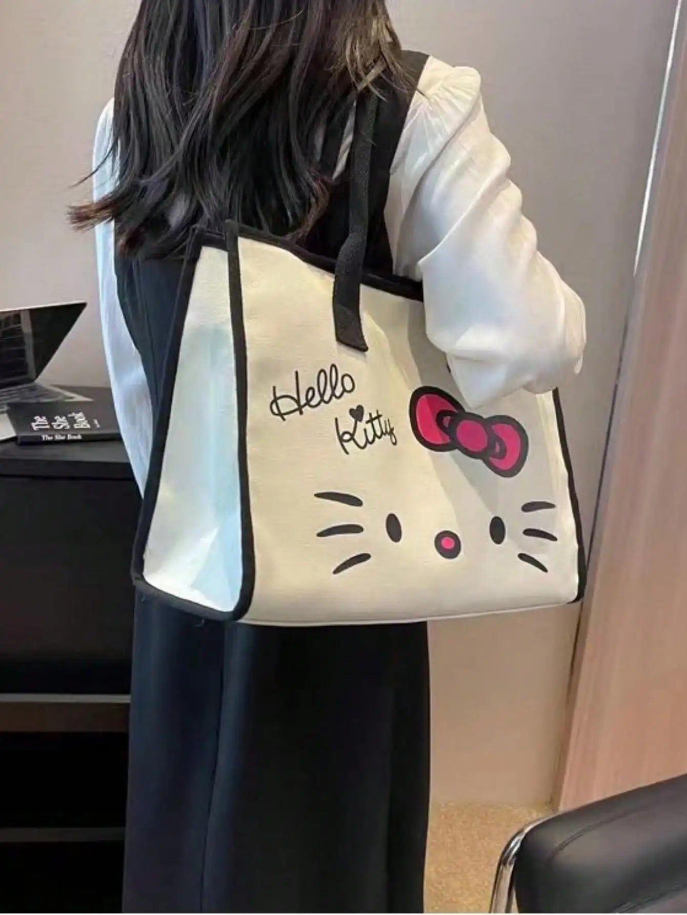 MINISO Cartoon Insulated Cinnamon Dog Kuromi Portable Lunch Bag Lunch Box Bag Student Office Workers Bring Meal Storage Bag