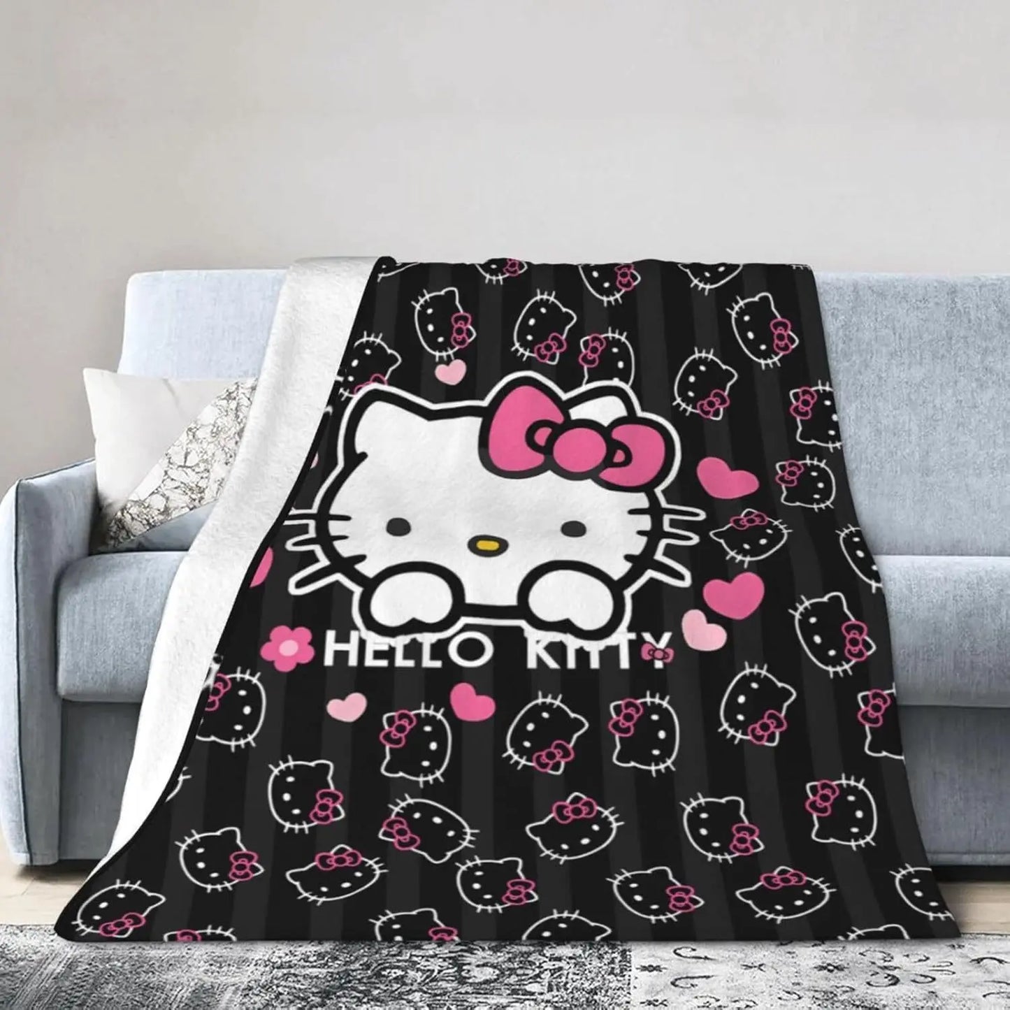 Hemasa Flannel Blanket Cute Nap Blanket/ Multifunctional Sofa Air Conditioning Gift Blanket