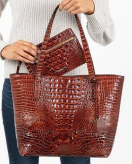 Leather Fashion Two Piece Crocodile Pattern Single Shoulder Tote Bag