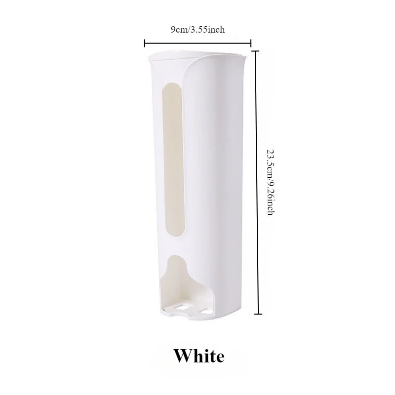 Wall Hanging Garbage Bag Storage Box Kitchen Plastic Bag Holder Organizer Bathroom Trash Bag Bucket Dispenser Kitchen Accessory