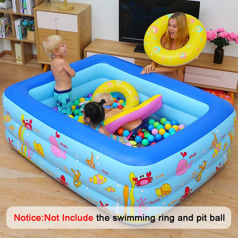Hemasa Mini Baby Inflatable Swimming Pool / Children's Rectangle Fold Pool