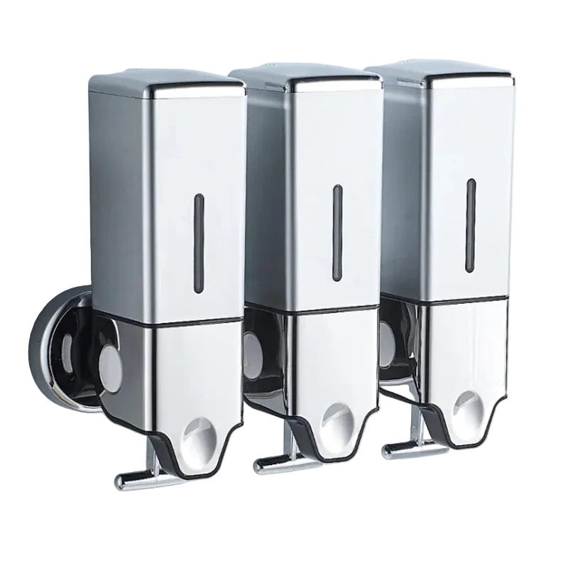Hemasa 500Ml Manual Press Liquid Soap Dispenser /Wall Mount Soap Shampoo Gel Shower Liquid Container for Bathroom