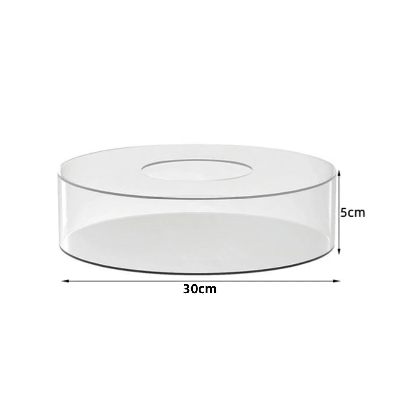 1PC Acrylic Cake Display Board Round Cake Edge Smoother Scraper Tray DIY Cake Refillable Board Base Clear Cake Stand Tools